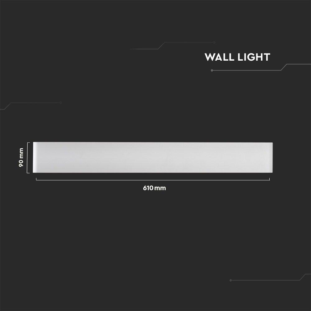 VT-821 20W LED WALL LIGHT COLOORCODE:3000K WHITE BODY,IP44