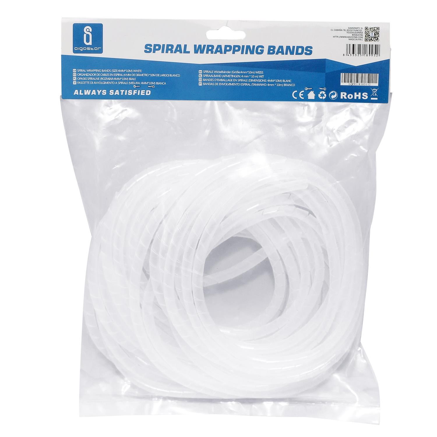 Spiral Wrapping Bands 6mm*10m White