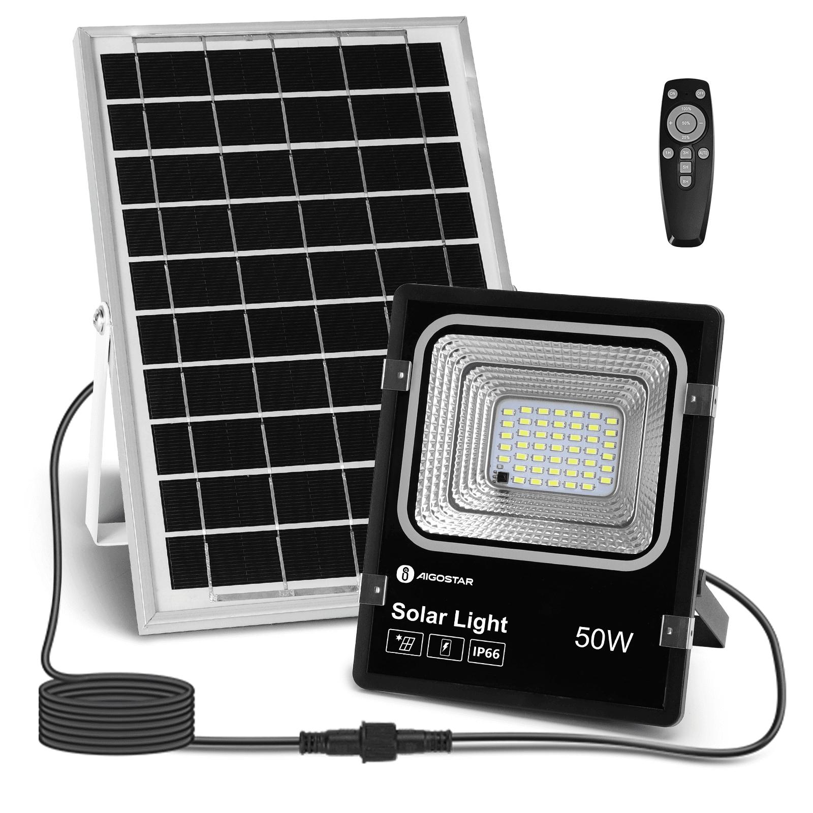 Solarny reflektor LED 50W (50W,6500K,Barwa Zimna,500lm)