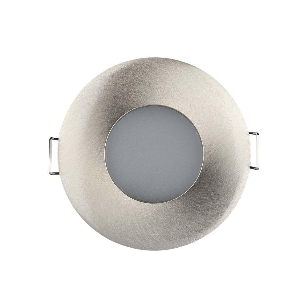 VT-787 GU10 FITTING ROUND SATIN NICKLE