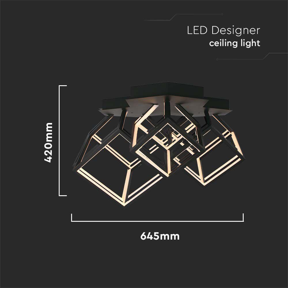 46W Dekoracyjna lampa LED ( L64*W35.9*H41CM), Barwa: 3000K, Obudowa: Czarna     , VTAC, SKU 15342