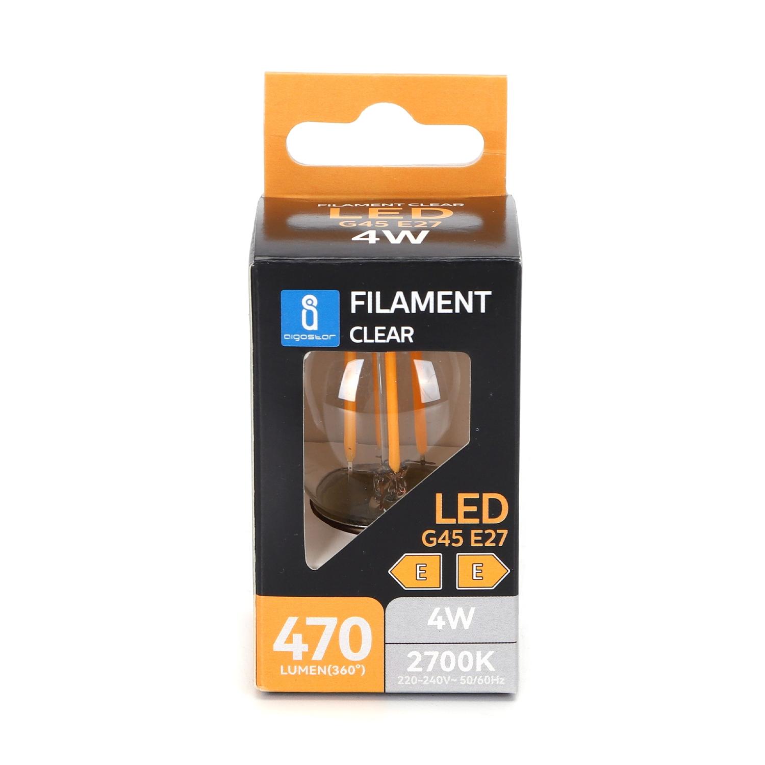 LED E27 G45 4W Warm Light