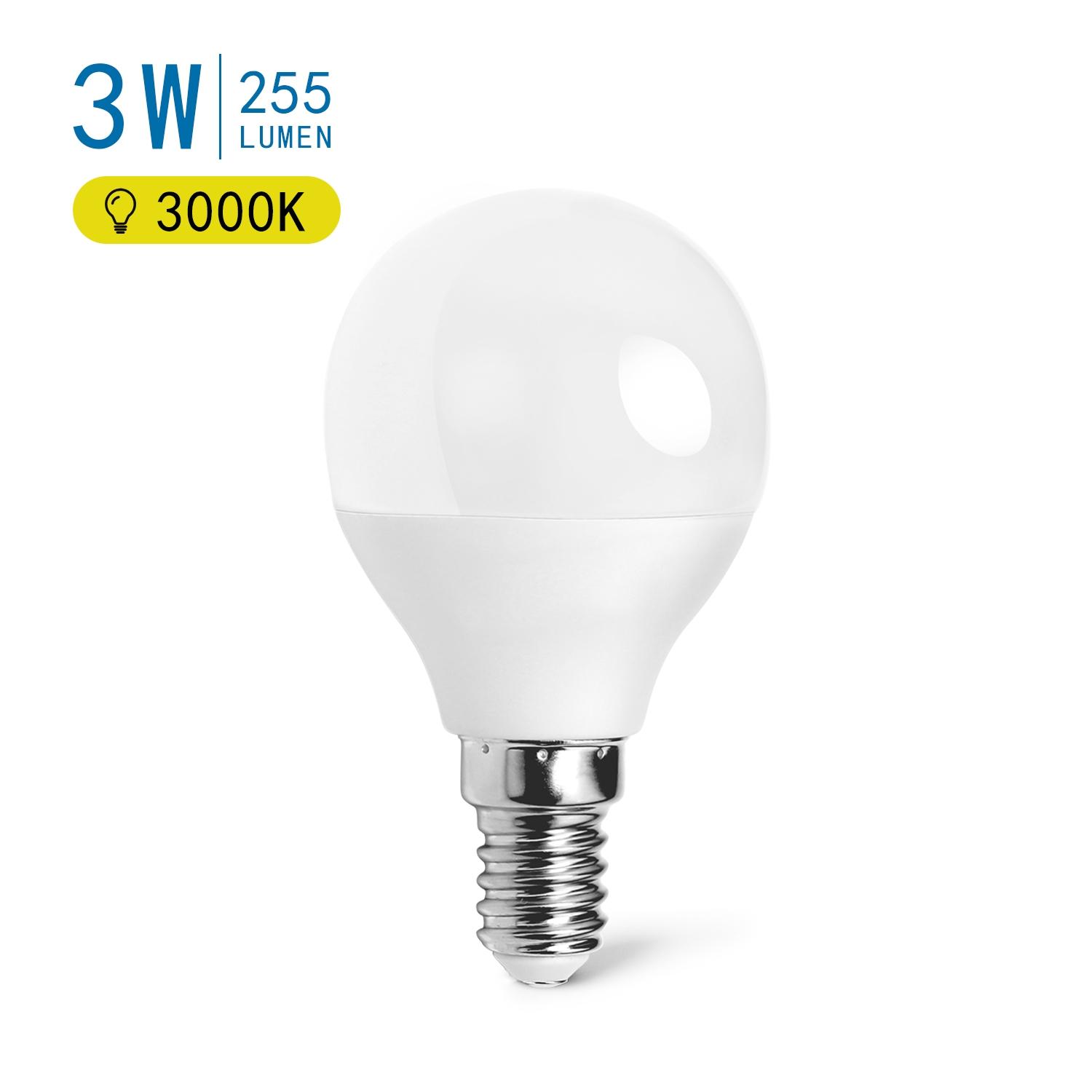 LED E14 G45 3W Ciepłe światło