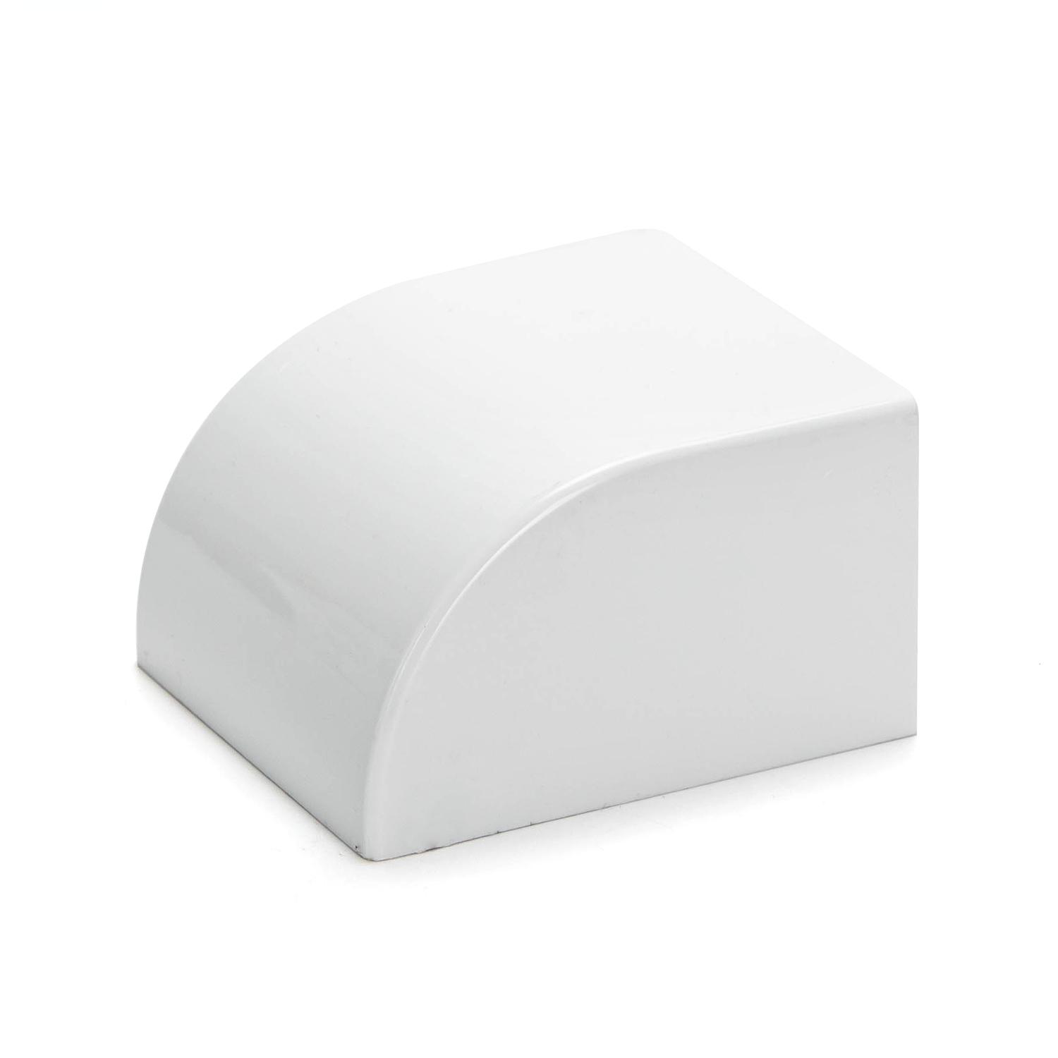 PVC Square Trunking End Cap White 60*40mm 4pcs