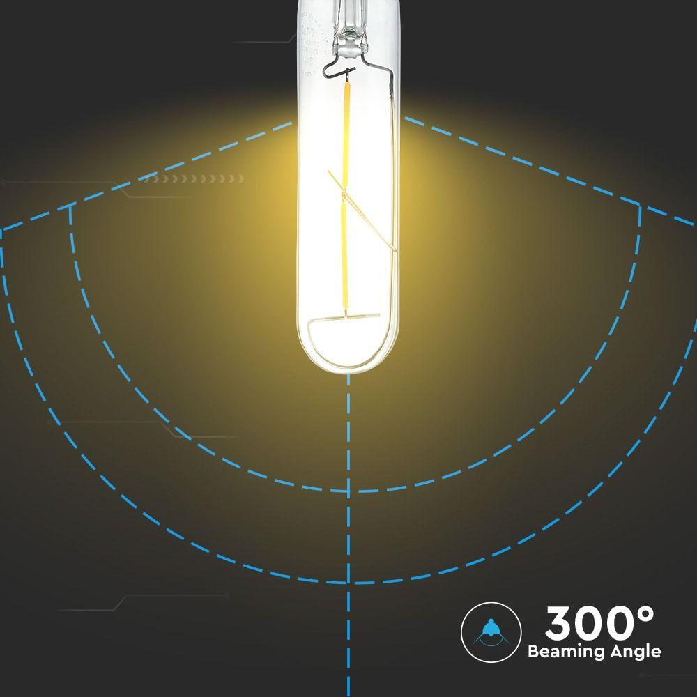 VT-2042 2W T30 LED FILAMENT BULB CLEAR GLASS 2700K E27