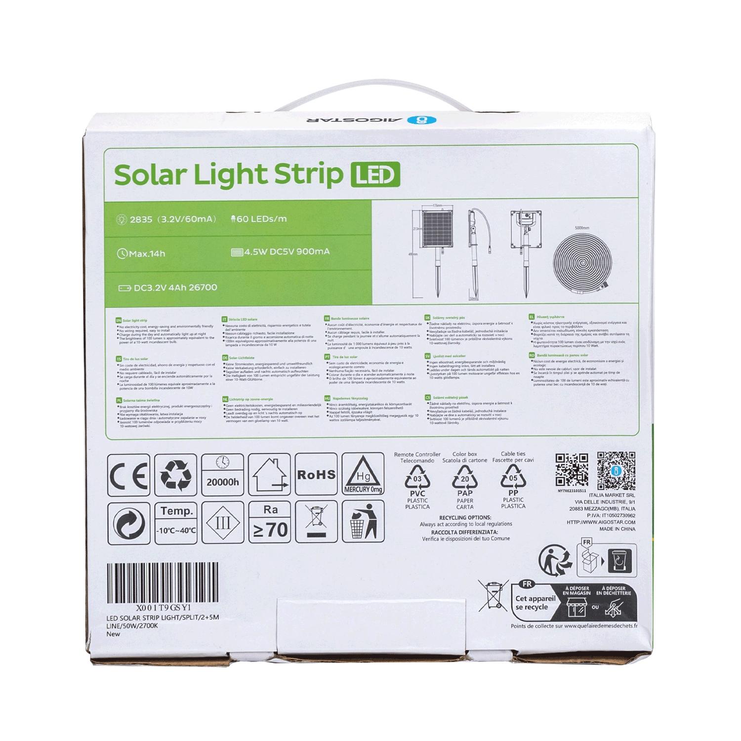 Solar light strips 50W IP65