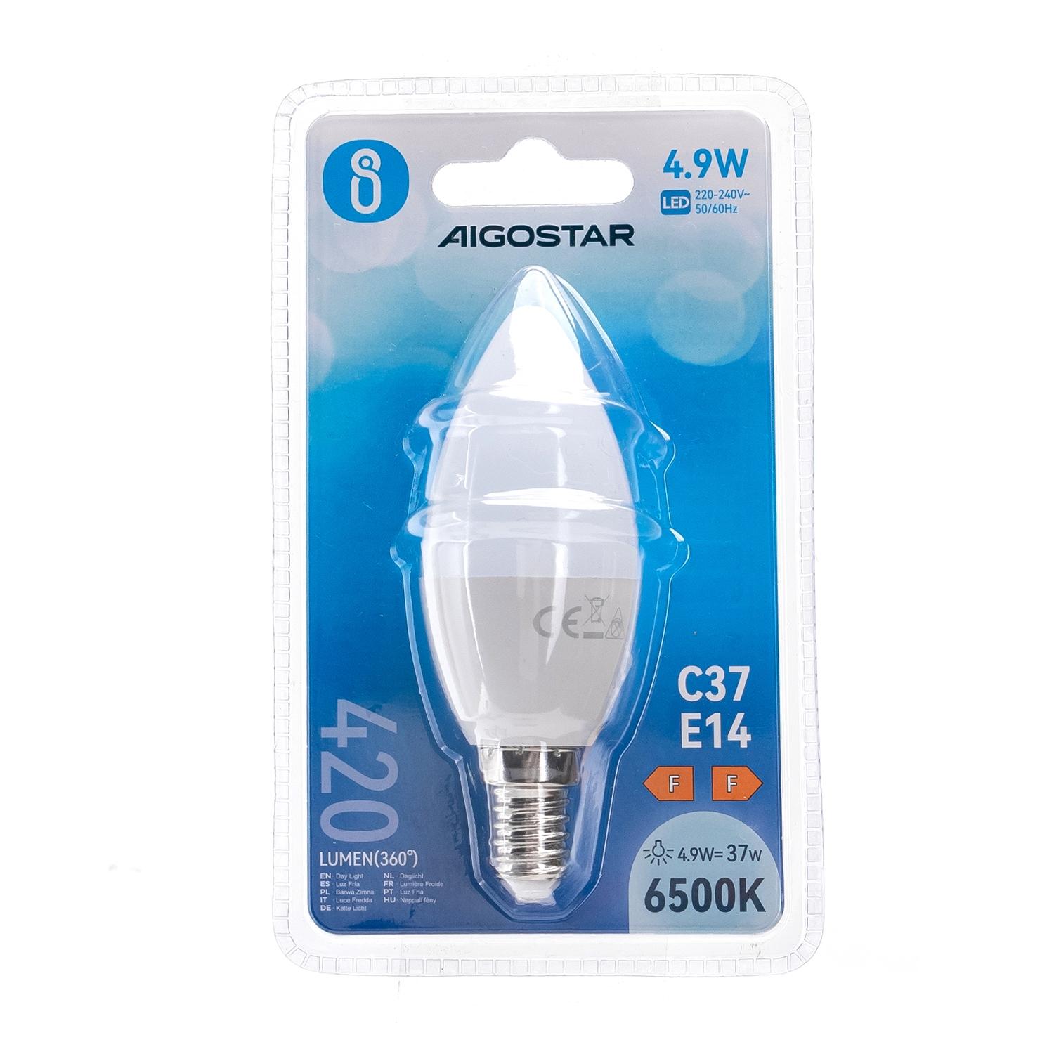 LED E14 4.9W C37