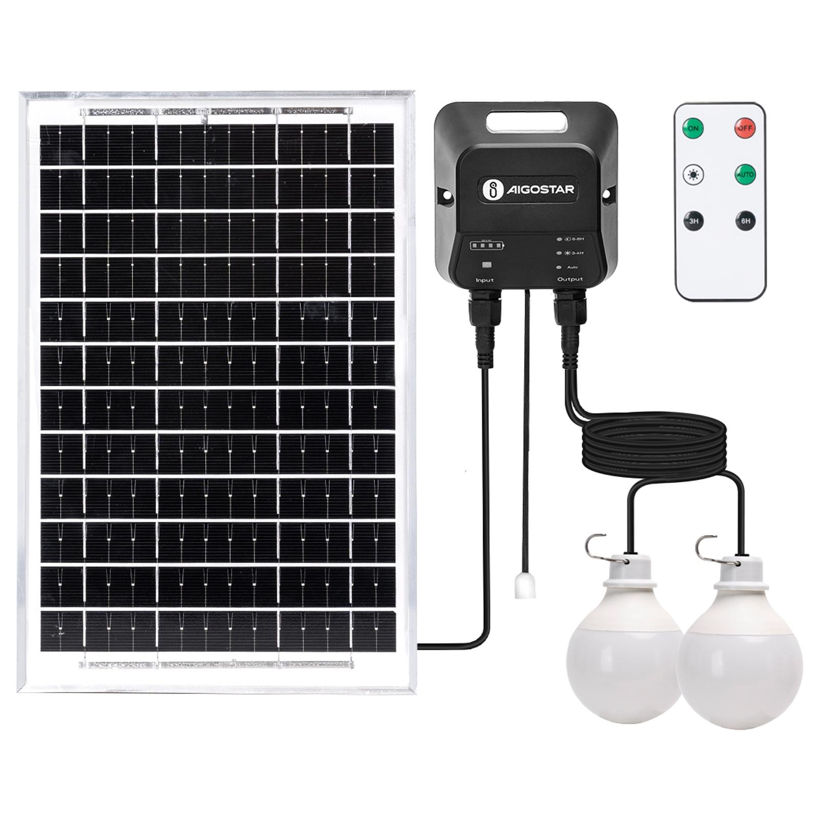 SOLAR LIGHT/SPLIT/with Batterie/G-bulb/5M+3M LINE/50W*2/6500K/1splits into 2