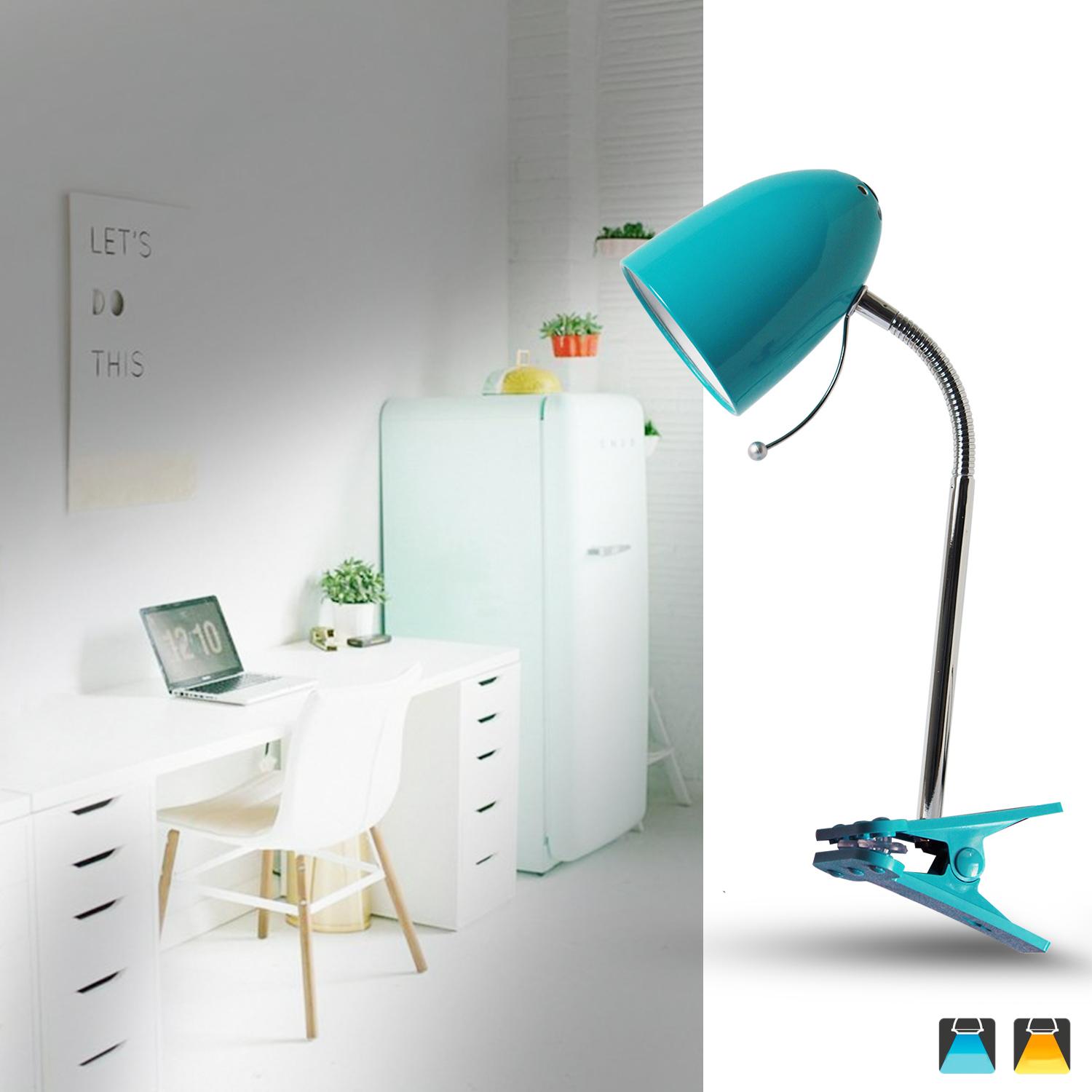 Clip Table Lamp (Without Light Source ) Blue E27