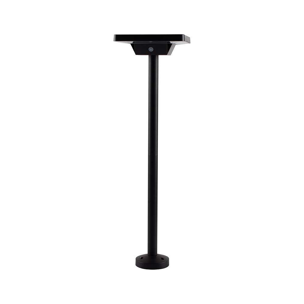 VT-4102 2W LED SPIKE SOLAR GARDEN LIGHT ALUMINUM SURFACE MOUNTED BASE 3IN1 BLACK BODY