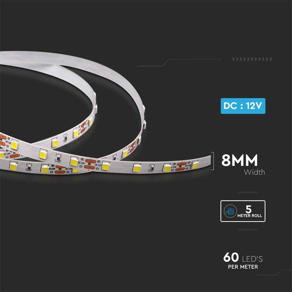 VT-4040 60 LED STRIP LIGHT 4000K IP20 12V(5M/ROLL)