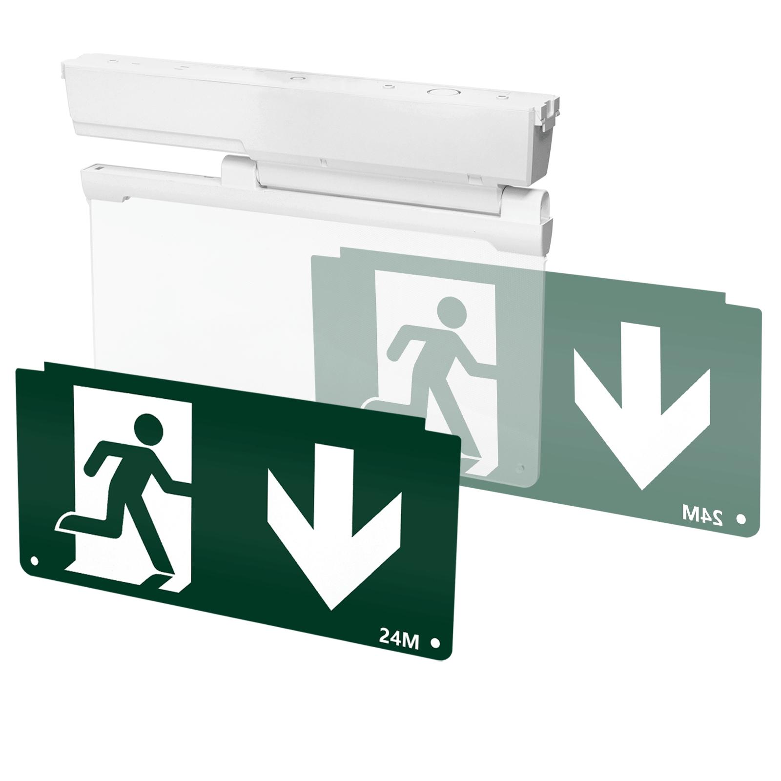 WALL SURFACE EMERGENCY EXIT LIGHT 2W 6500K