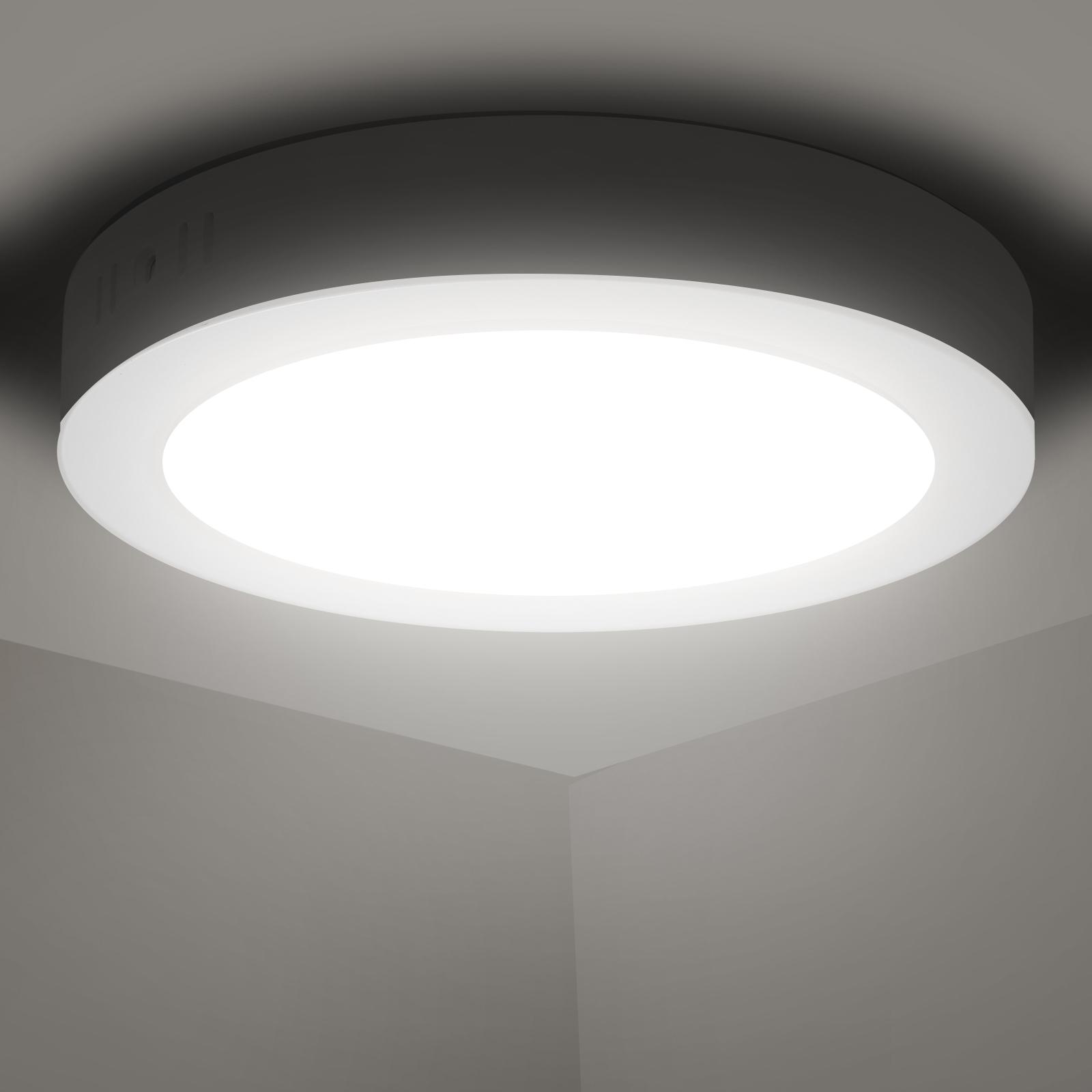 E6 LED  Surface-mounted Round Downlight 12W Natural Light