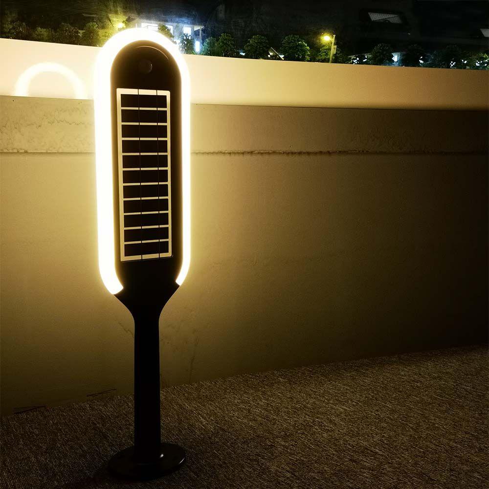 VT-945 5W LED SOLAR BOLLARD LIGHT 4000K WHITE+BLACK BODY