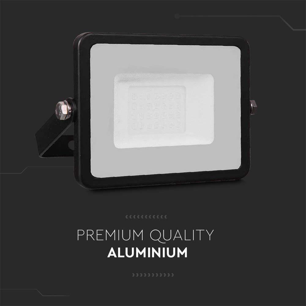 VT-20-1 20W SMD FLOODLIGHT SAMSUNG CHIP&CABLE 1M 3000K BLACK BODY BLACK GLASS