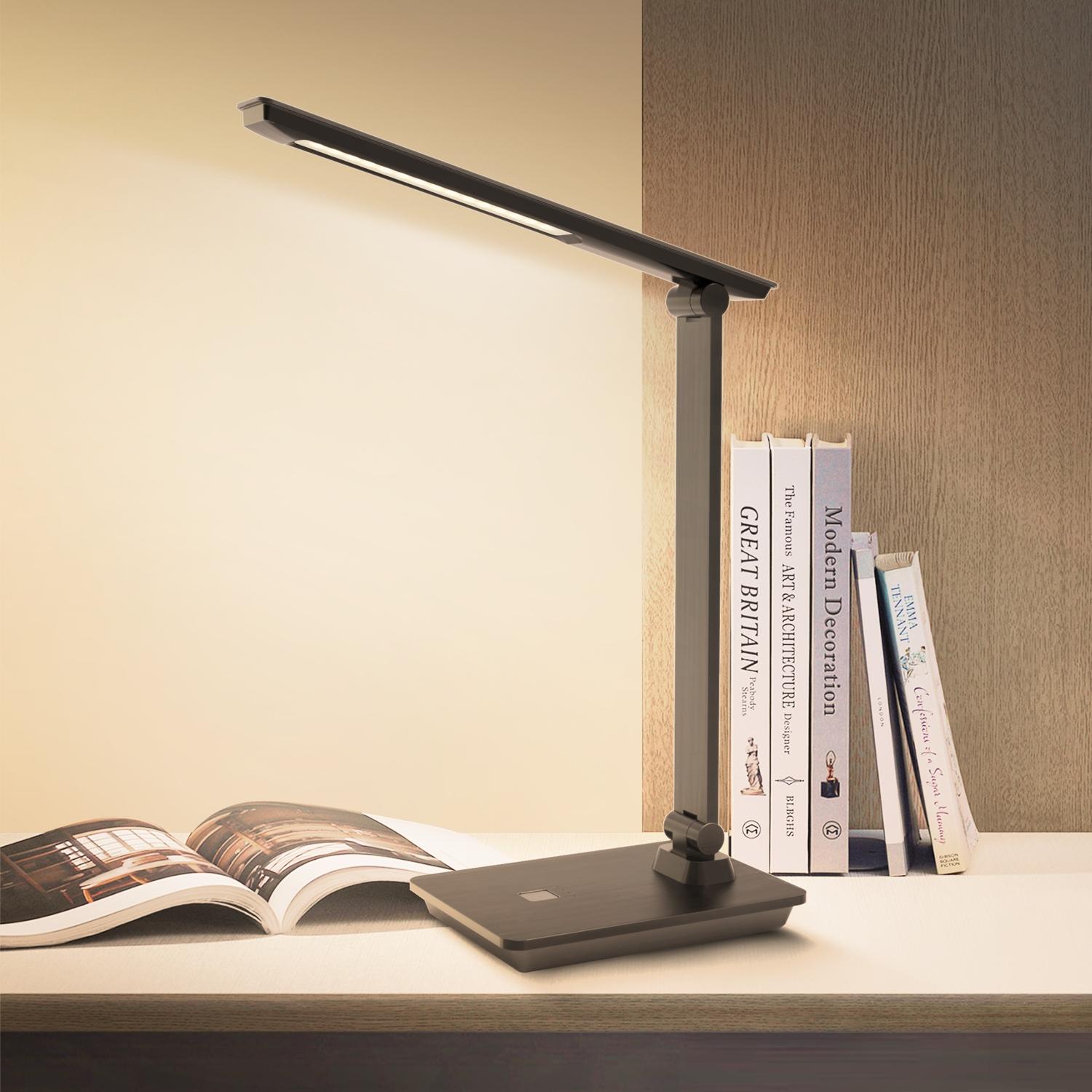 LED Foldable Table Lamp Black 4.5W 4000K