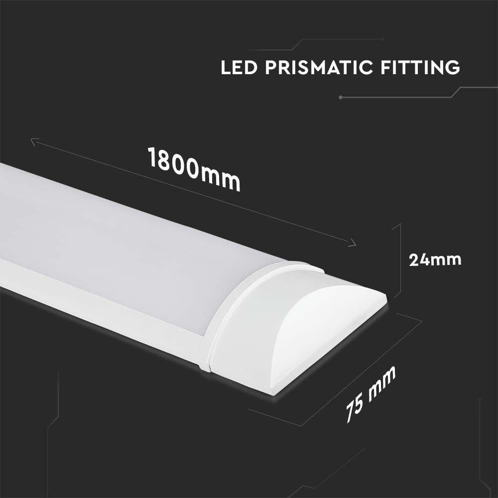 VT-8-60 60W LED GRILL FITTING 180CM SAMSUNG CHIP 4000K