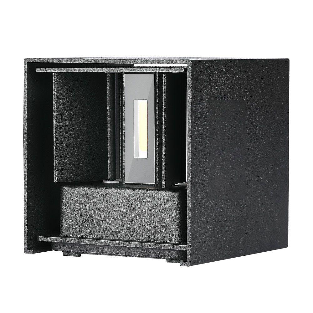 VT-759-12 11W WALL LAMP BRIDGELUX CHIP 4000K BLACK SQUARE