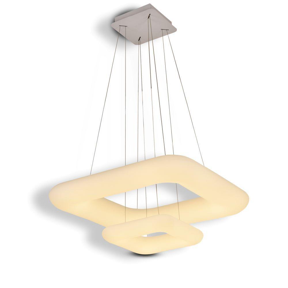 68W Lampa Wisząca, Kwadratowa, Ściemniana, Biały, VTAC, SKU 3965