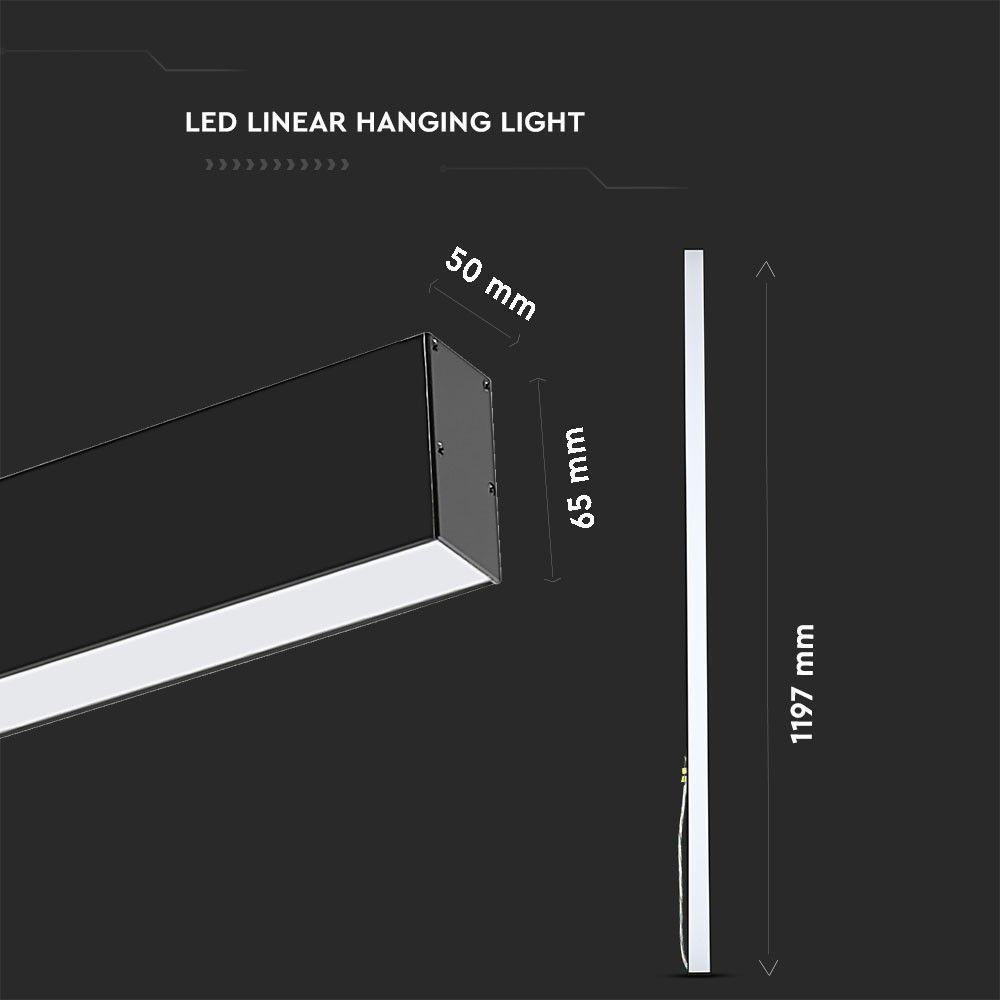 40W Lampa Biurowa, Chip SAMSUNG, Barwa:3w1, Obudowa: Czarny, VTAC, SKU 20060