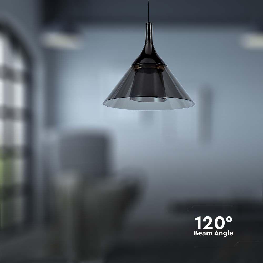 Lampa wisząca LED (19.5*17.5*100CM), Barwa: 3000K, Obudowa: Czarna      , VTAC, SKU 10082