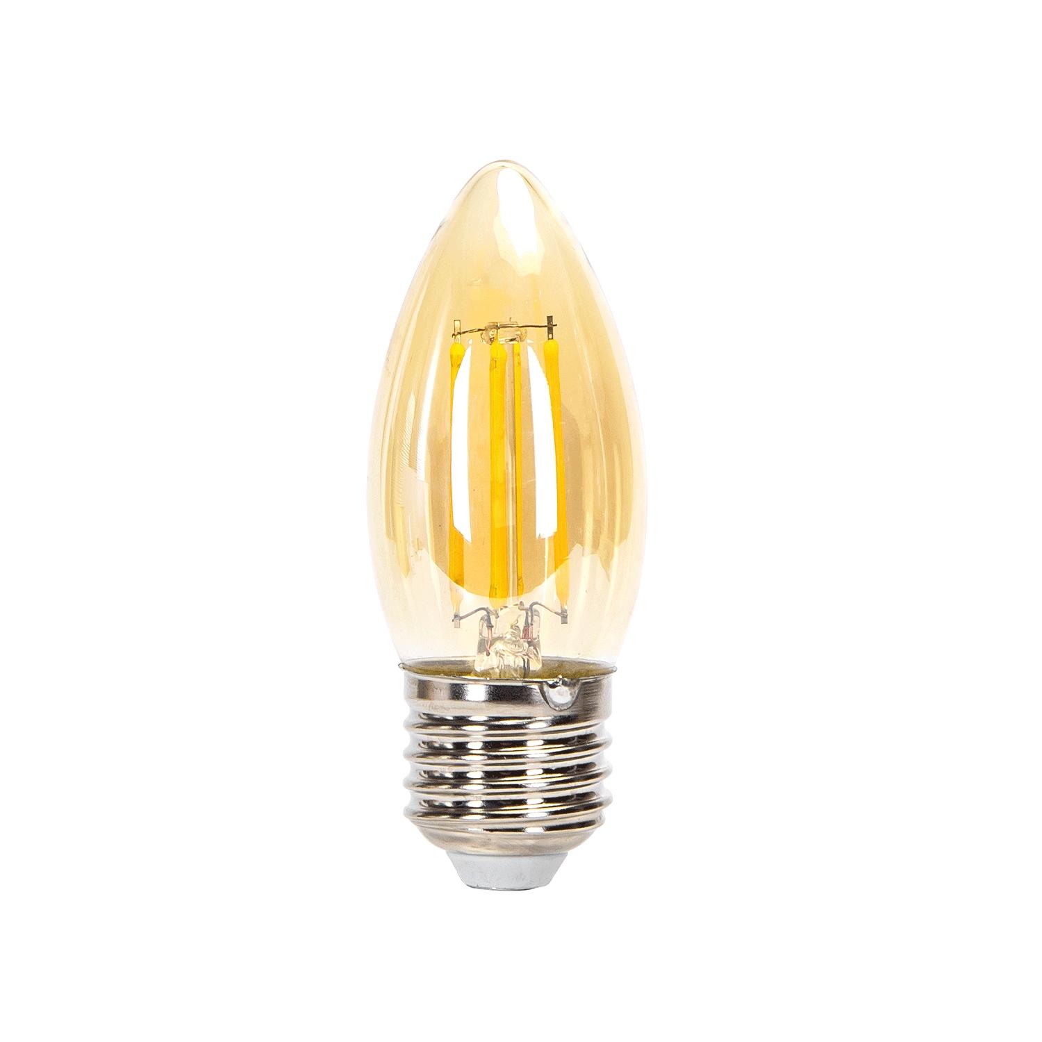 Żarówka LED Filament (Bursztynowa) C35 E27 8W