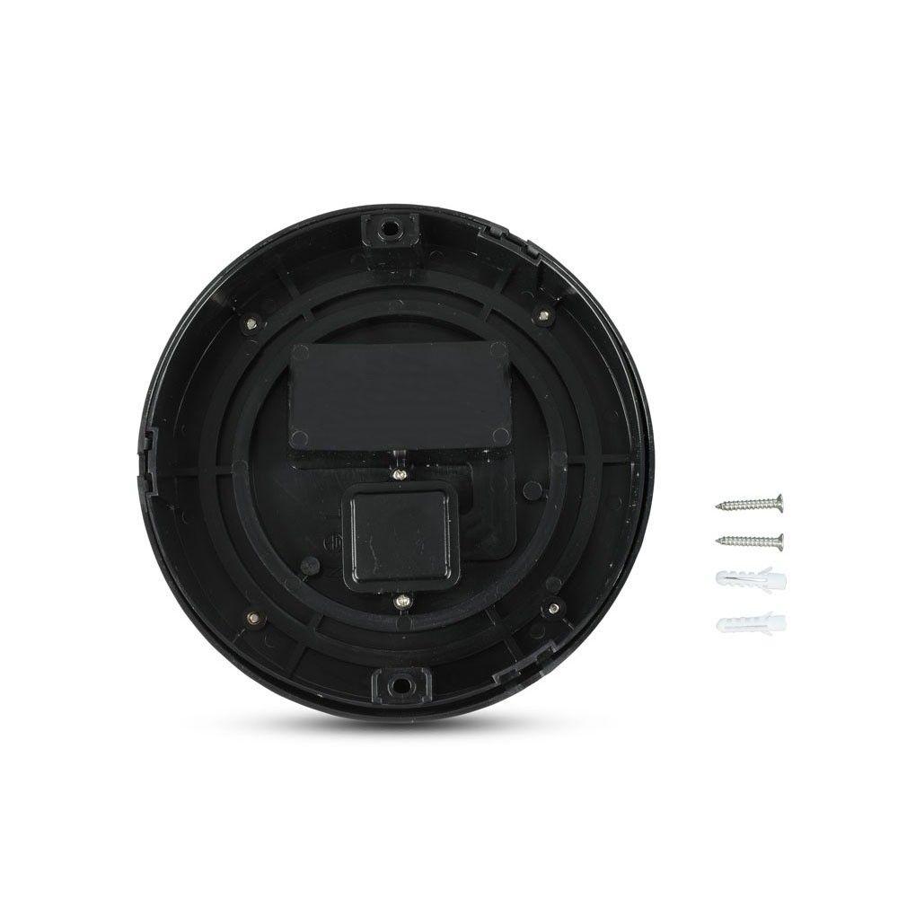 VT-831 6W LED WALL LIGHT WITH CAP COVER 3000K BLACK-ROUND