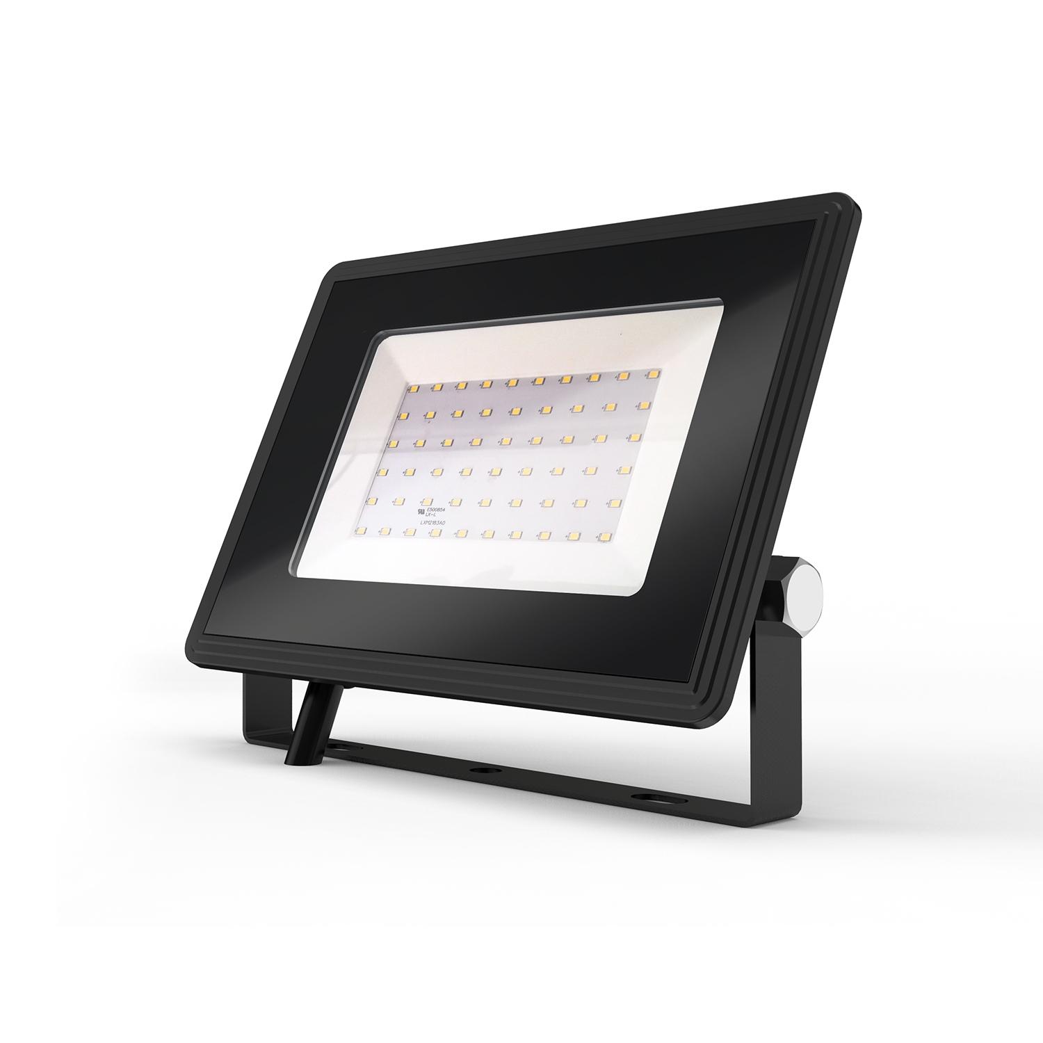 LED Slim Floodlight Black 50W (Die-casting)