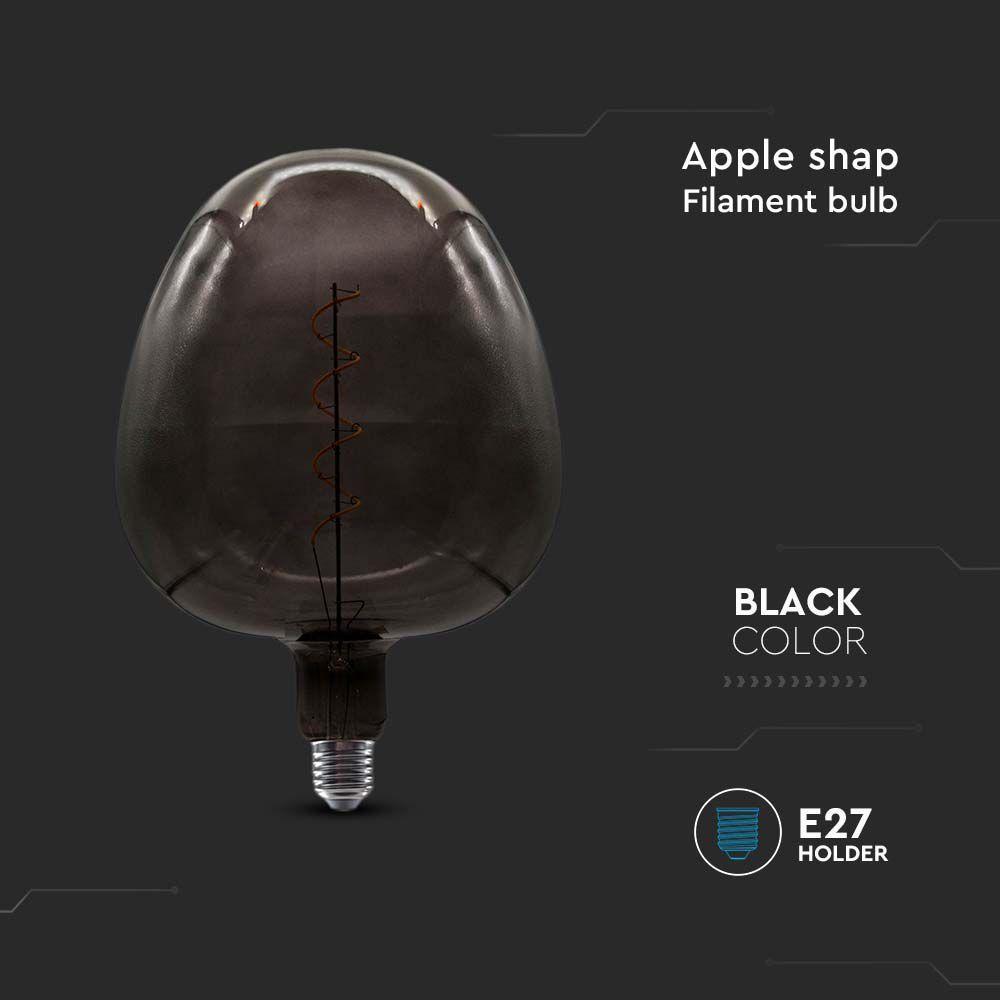 VT-2263 4W FILAMENT APPLE SHAPE BIG BULB BLACK 300Â° 220-240V