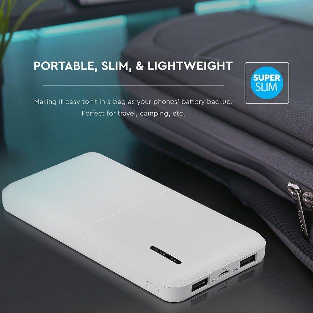 VT-3518 10000mah POWER BANK-WHITE