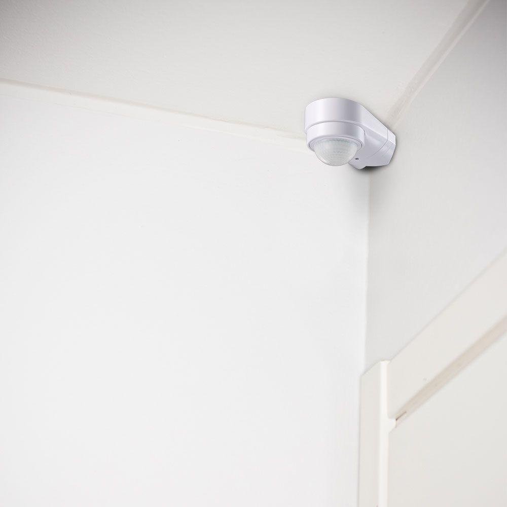 VT-8094 INFRARED MOTION SENSOR-ADJUSTABLE CORNER-WHITE BODY, IP65 (MAX:600W LED)