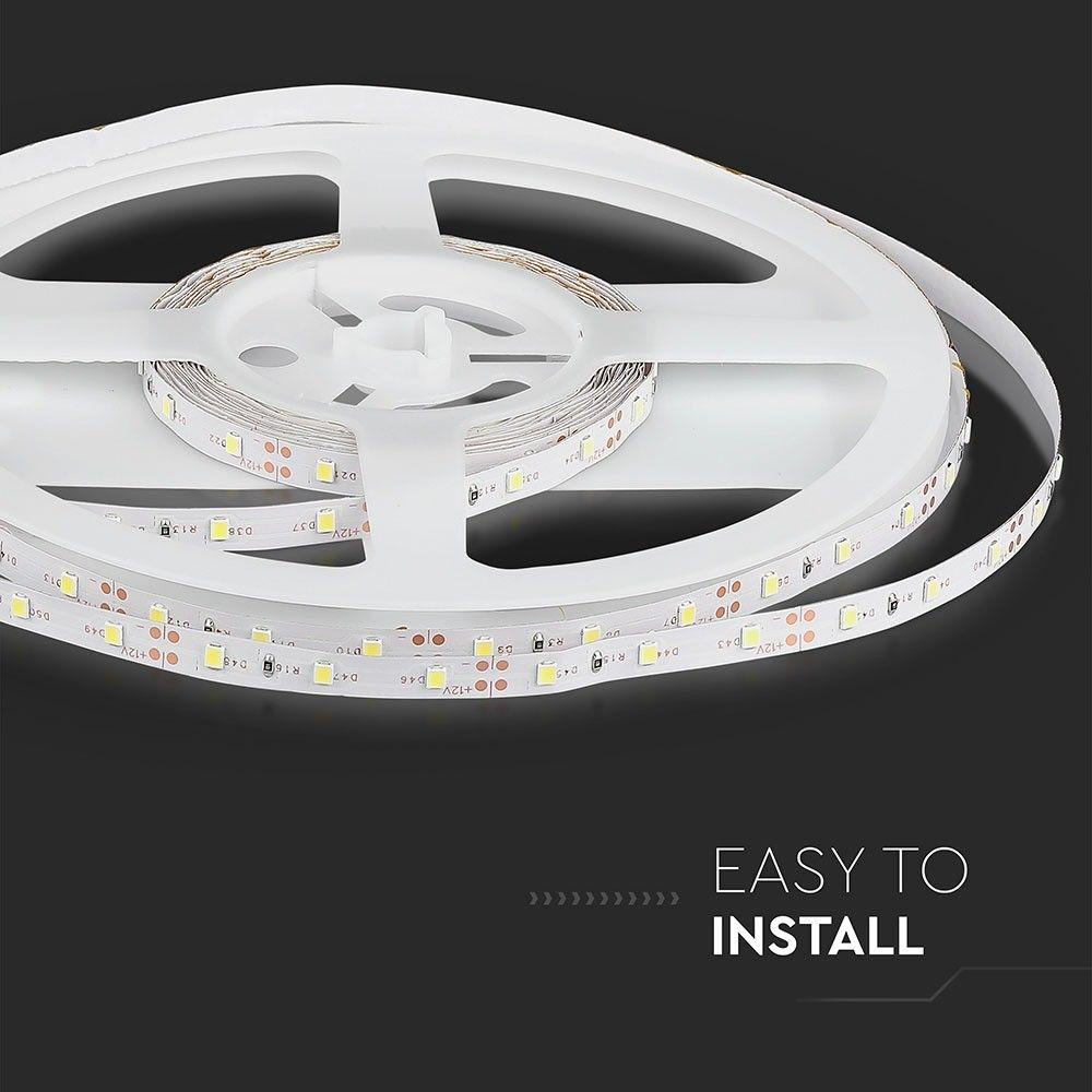 3.6W Taśma LED, Barwa: Czerwona, IP20, Rolka:5m, VTAC, SKU 2015