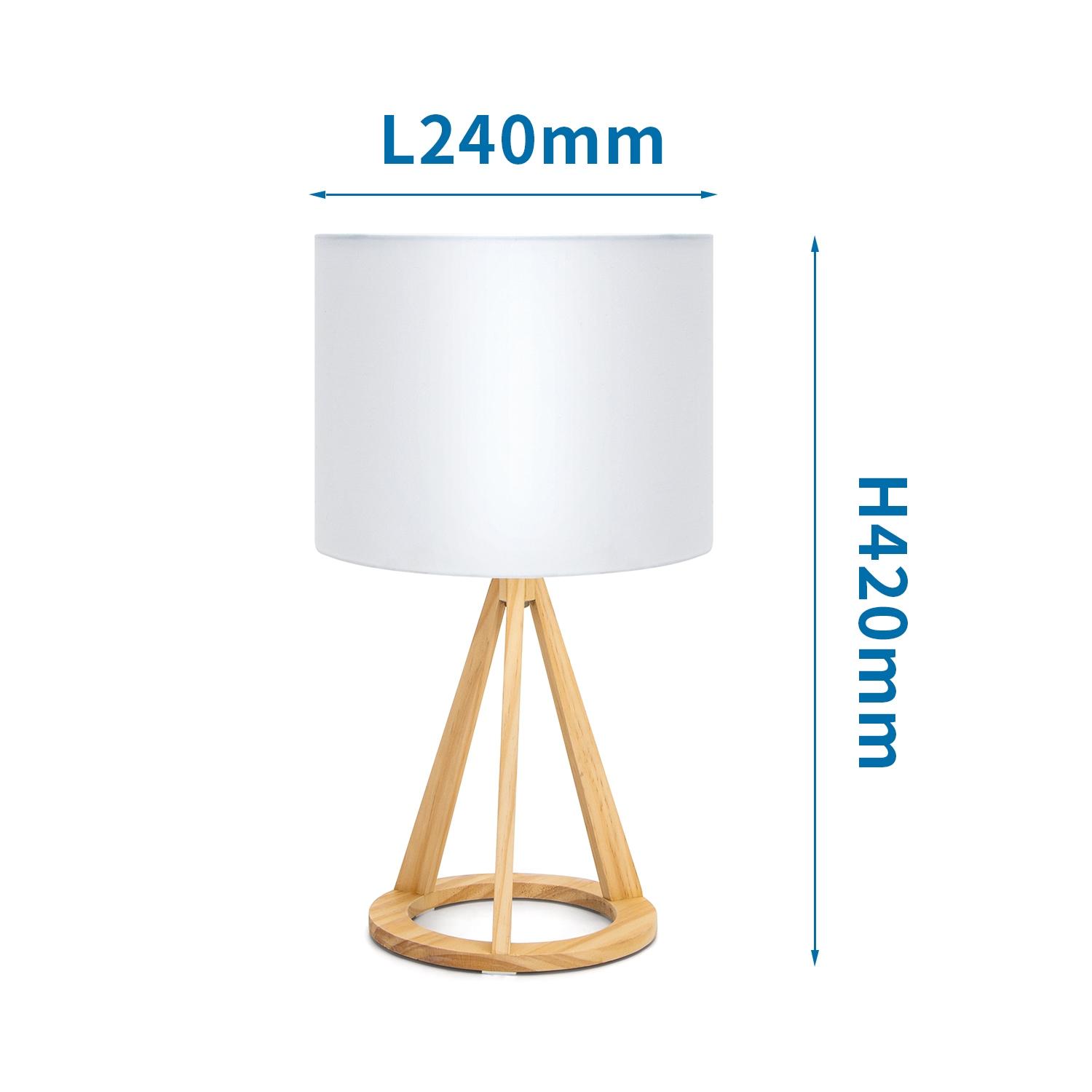 Wooden Table Lamp (Without Light Source) E27