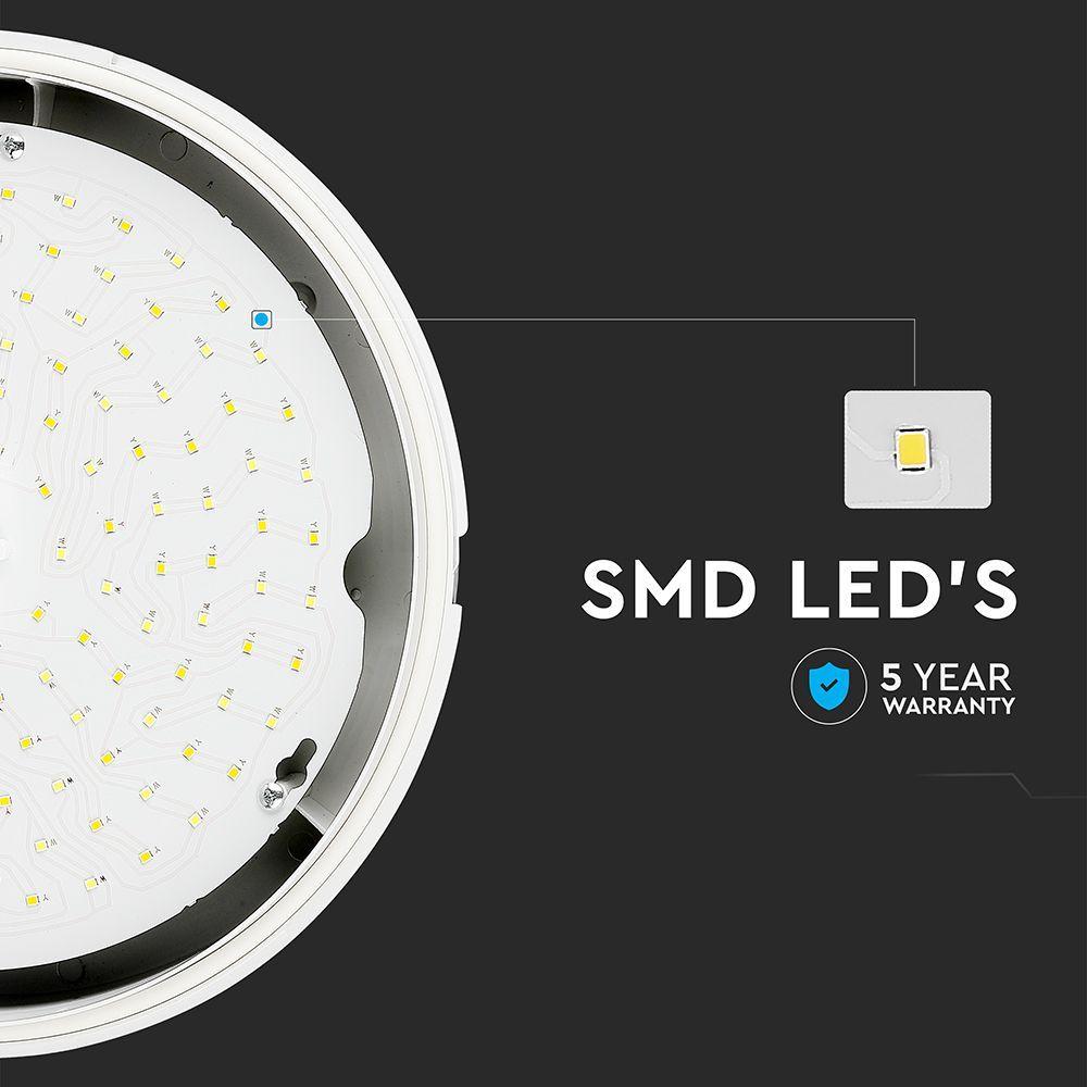 VT-15 15W FULL ROUND DOME LIGHT SAMSUNG CHIP 4000K IP65