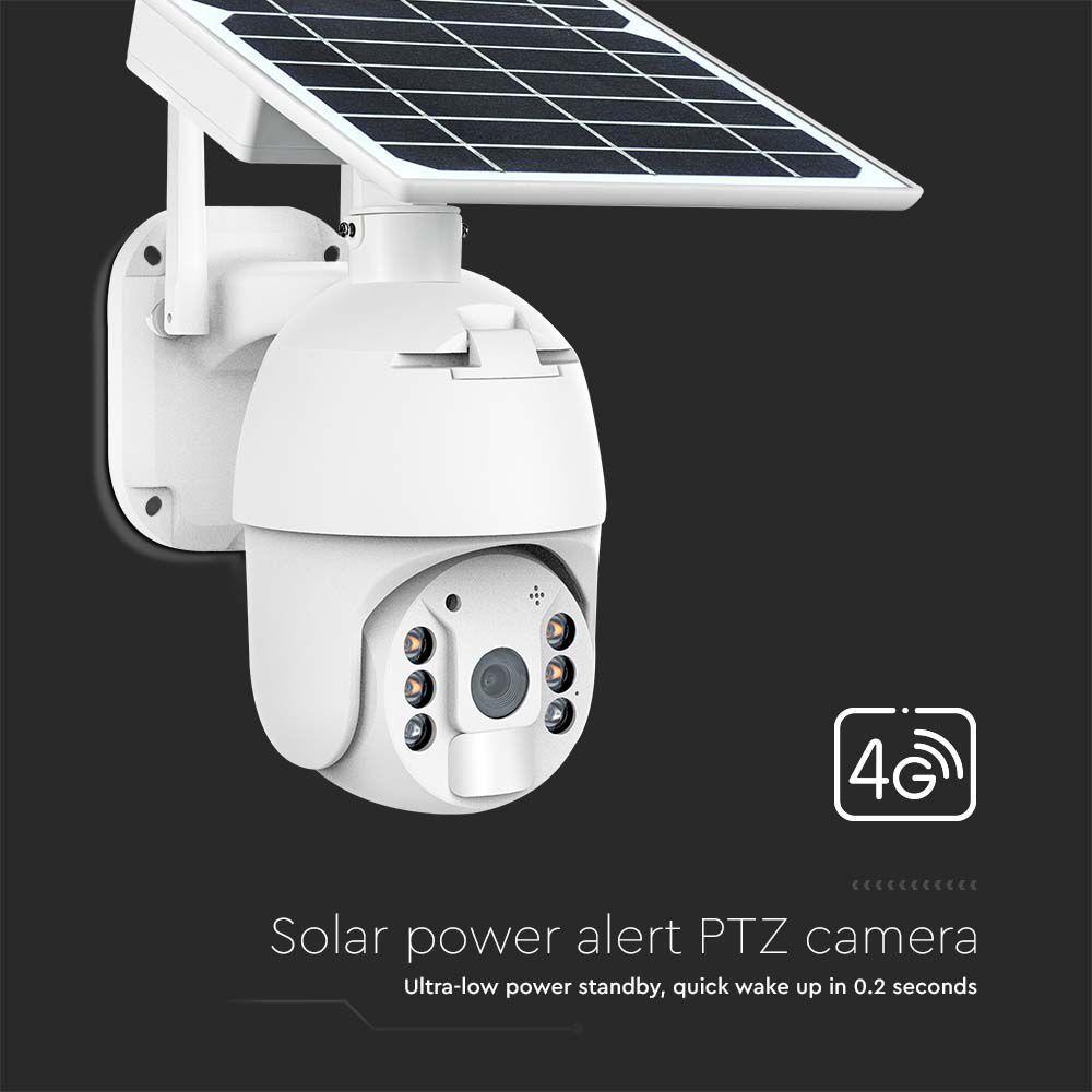 VT-11024-4G HD SMART SOLAR ENERGY PTZ CAMERA SENSOR WHITE BODY