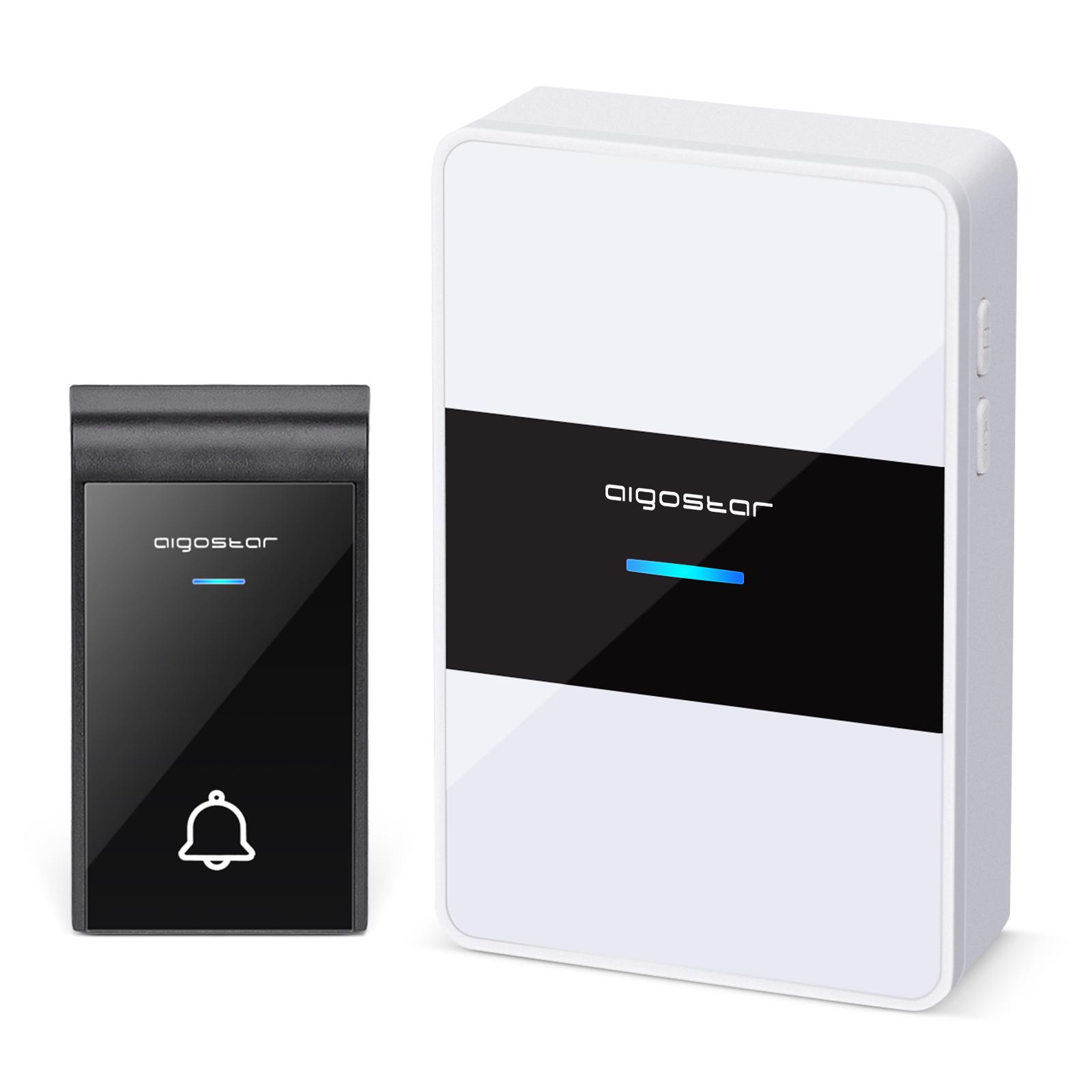 DC Wireless Doorbell White & Black