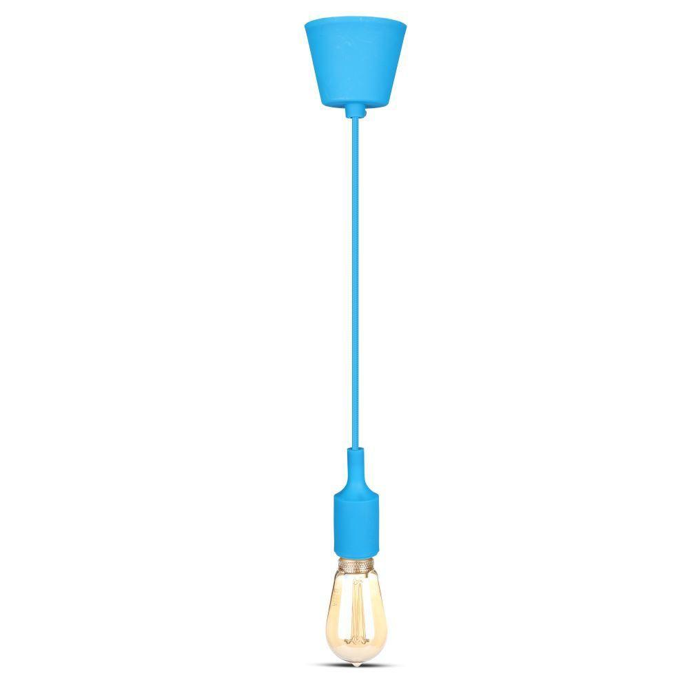 VT-7228 E27 SILICONE PENDANT HOLDER-BLUE