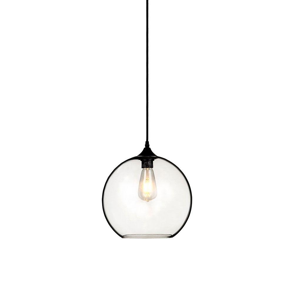 VT-7302 GLOBE GLASS PENDANT LIGHT -TRANSPARENT D:300-E27