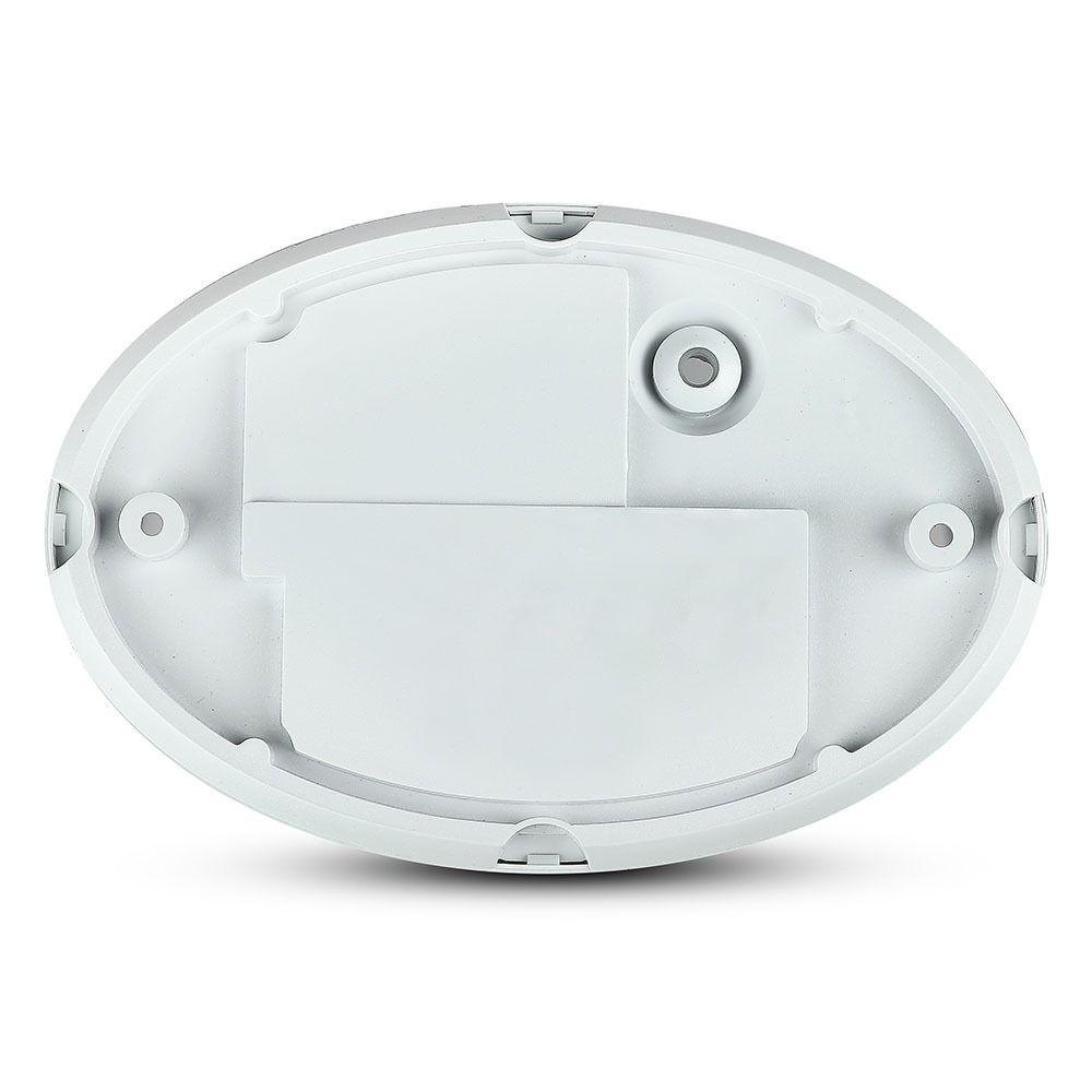 VT-8014 8W FULL OVAL IP54 DOME LIGHTS 6400K WHITE BODY