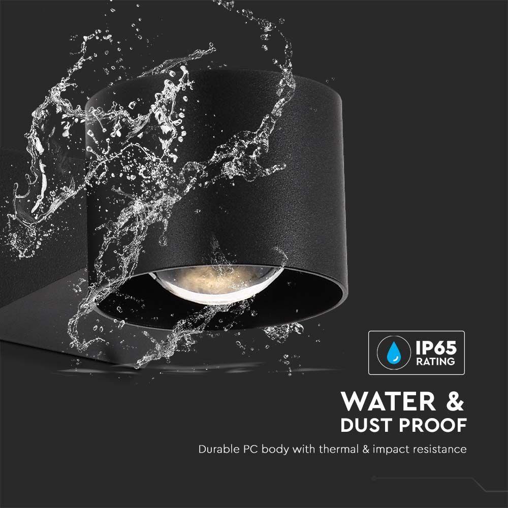 VT-1179 5W LED WALL LIGHT 3000K BLACK BODY IP65