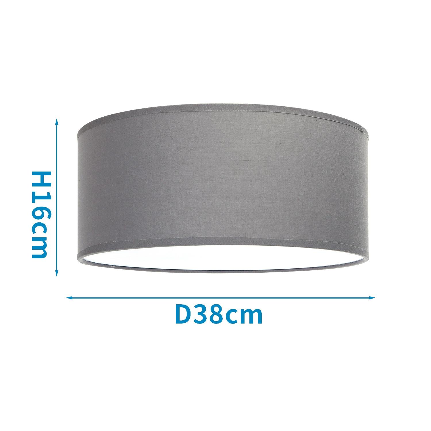 CEILING LIGHT WITH FABRIC LAMPSHADE ( Iron & fabric )