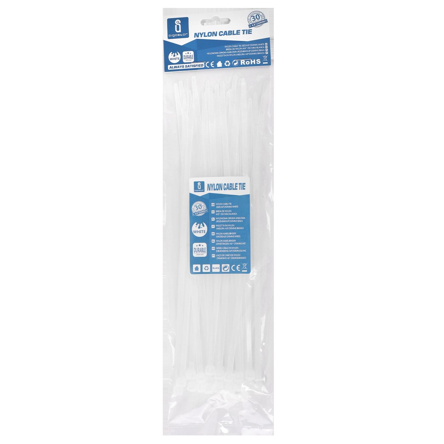 Nylon Cable Ties W4.8*L250mm White