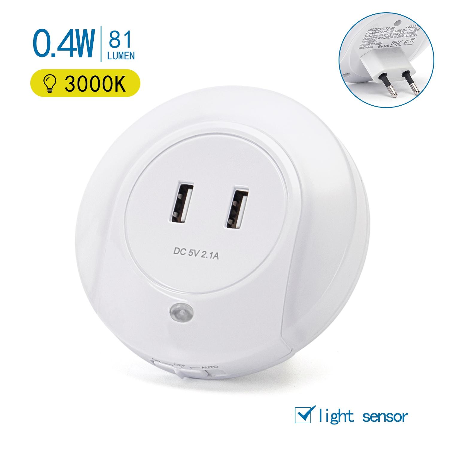 Night Light 0.4W 120mA USB charging