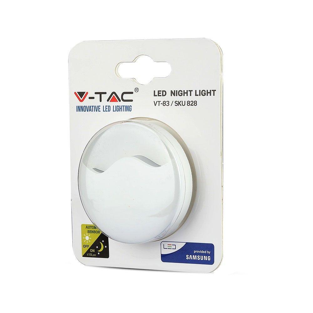 VT-83 0.45W LED NIGHT LIGHT(EU PLUG) SAMSUNG CHIP 3000K ROUND