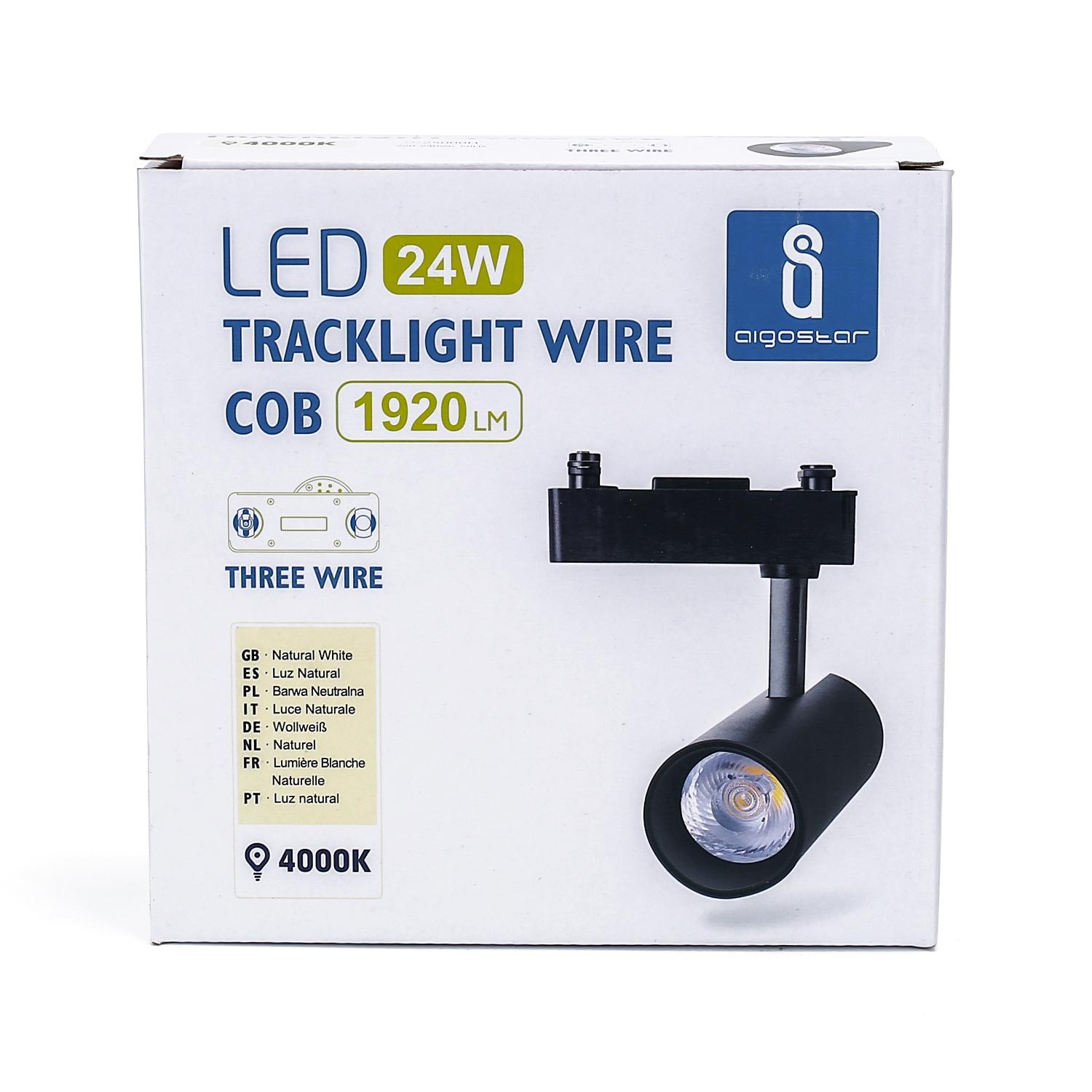 3 wires track light 24W Natural White