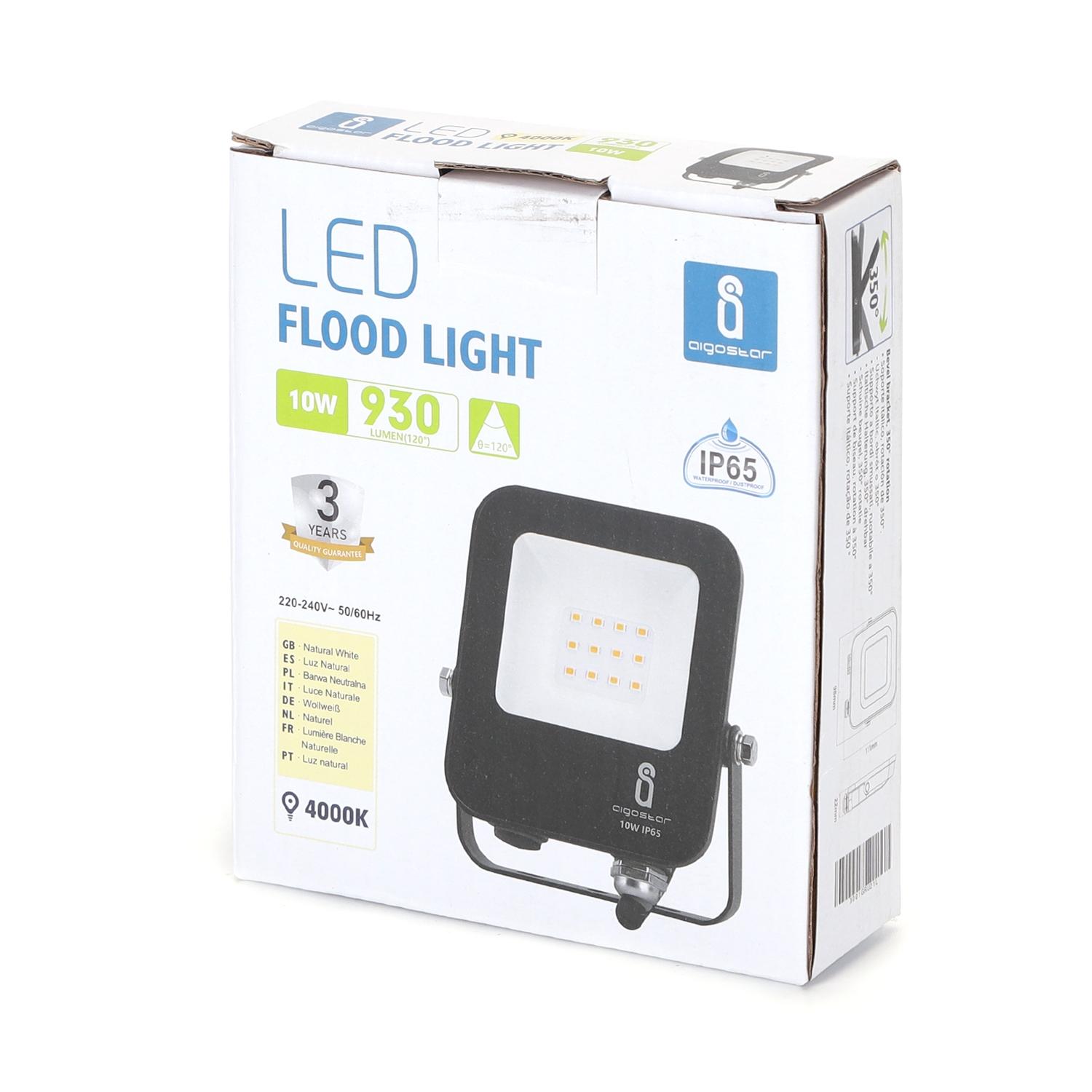 LED Floodlight Black 10W