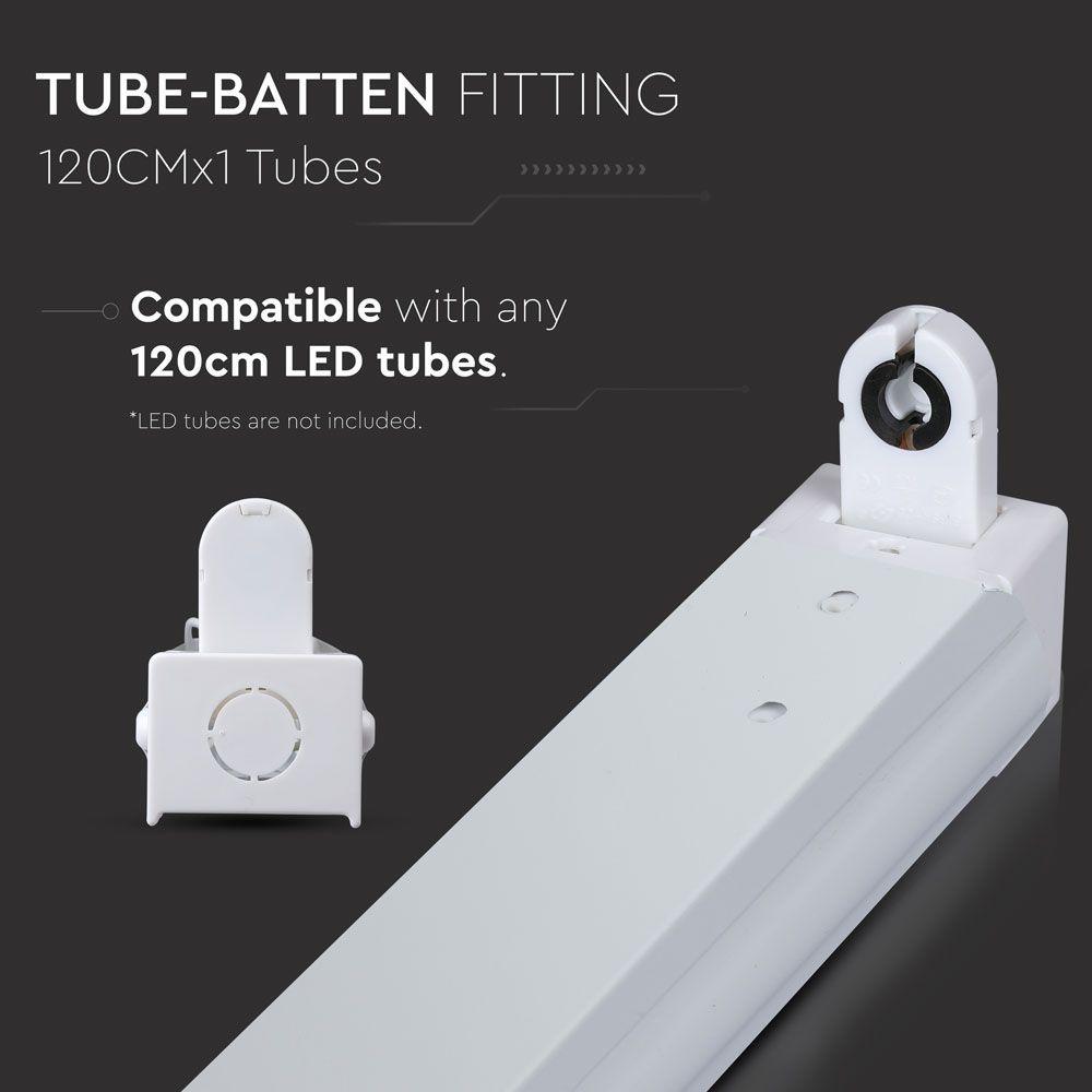 VT-12020 LED TUBE FITTINGS 120CM BATTEN FITTING IP20