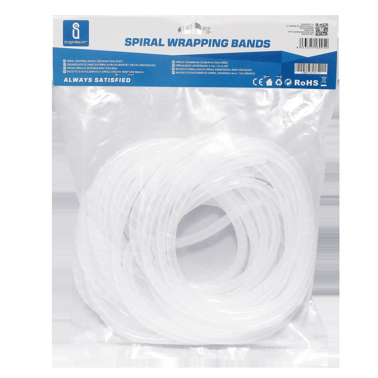 Spiral Wrapping Bands 6mm*10m White