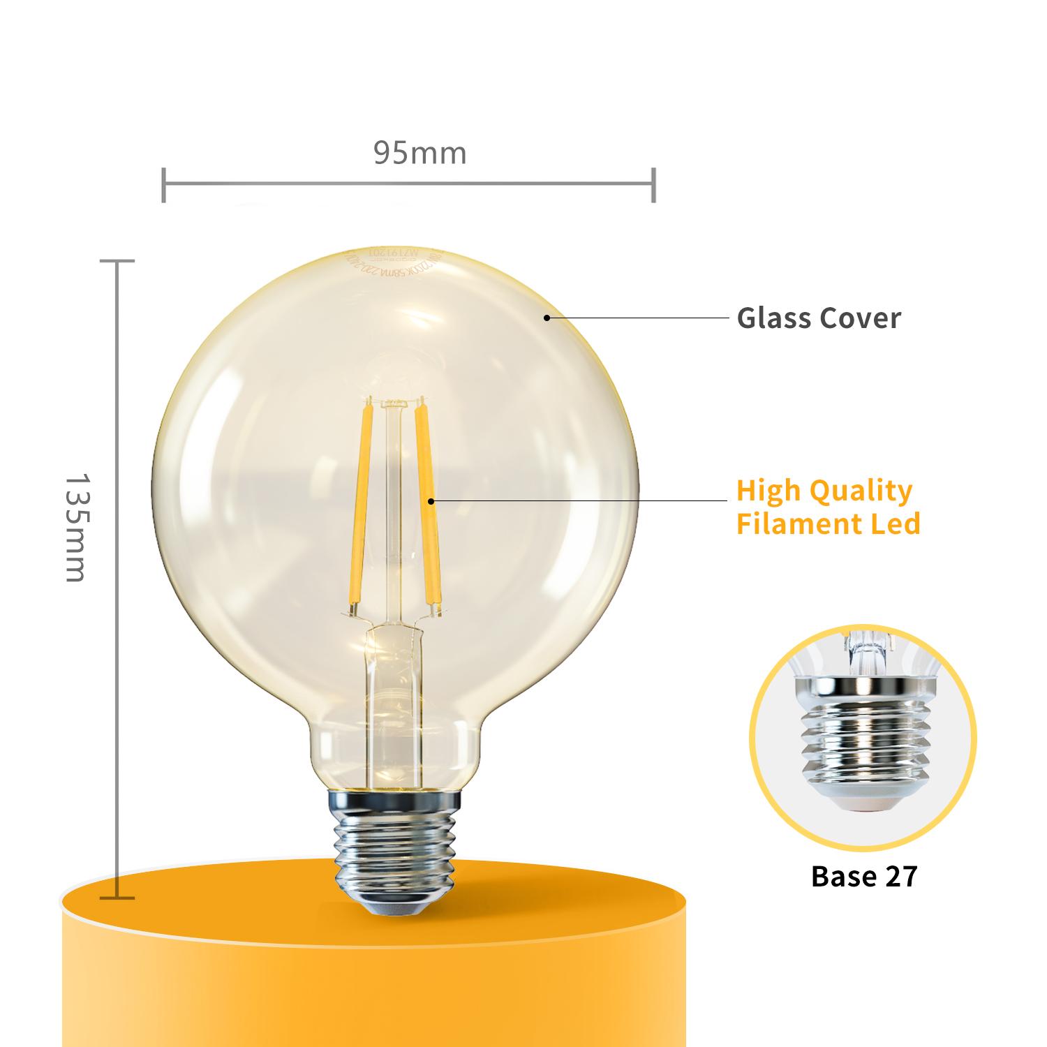 LED filament lamp G95