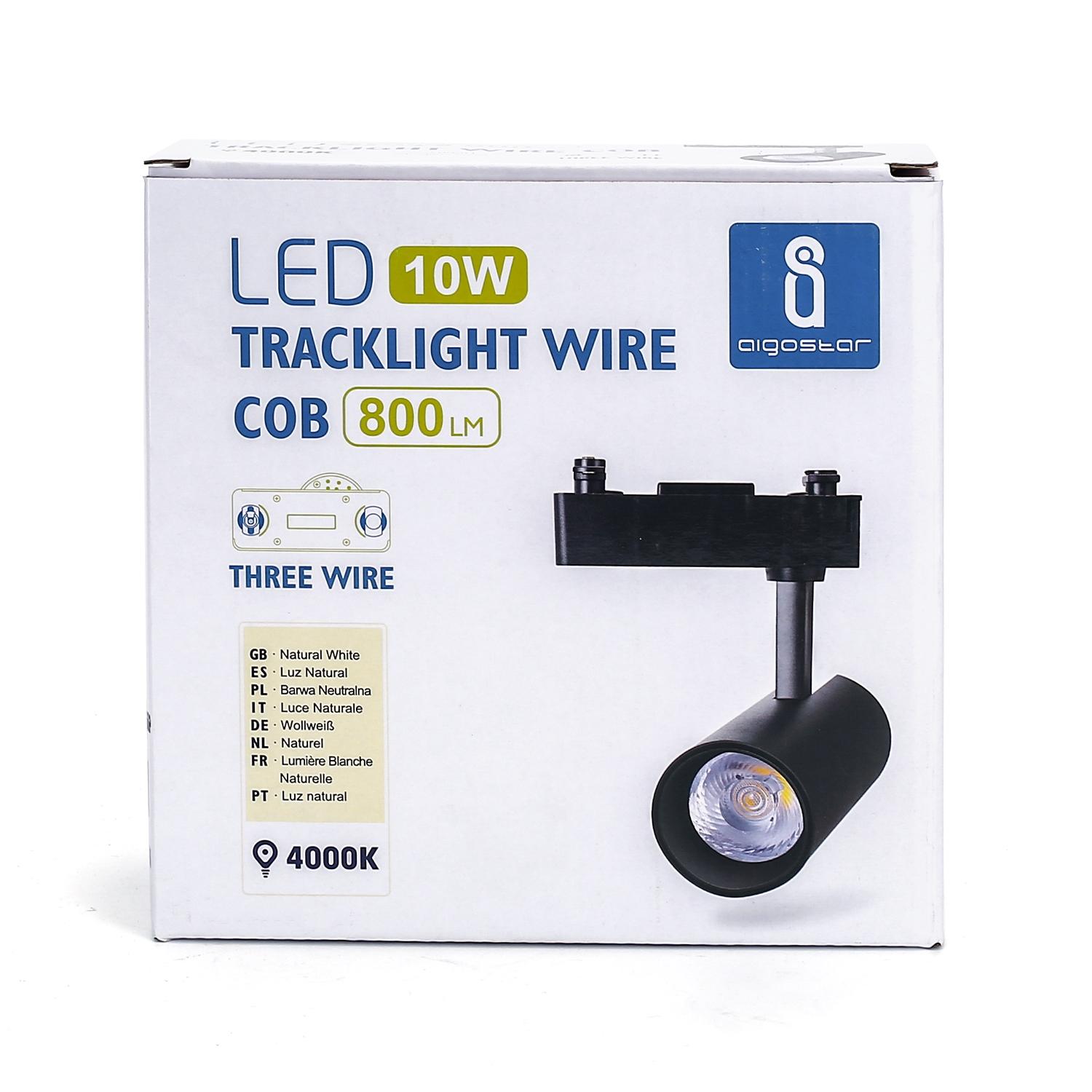 3 wires track light 10W Natural White